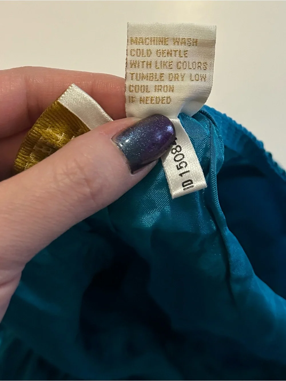 Vtg Victoria's Secret Gold Label Teal Satin Flutter Panties Size P (XS or S)
